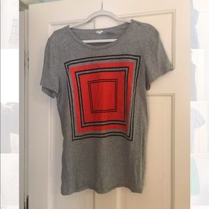 J. Crew box print T-shirt